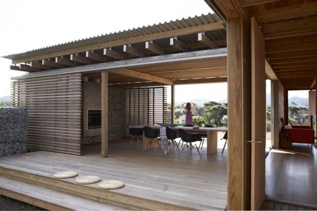 Moody light and shady verandahs on Great Barrier Island