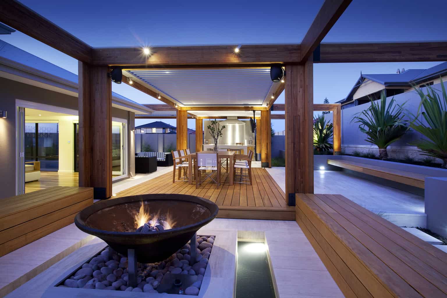 Exotic resort-style landscape design in Hillarys
