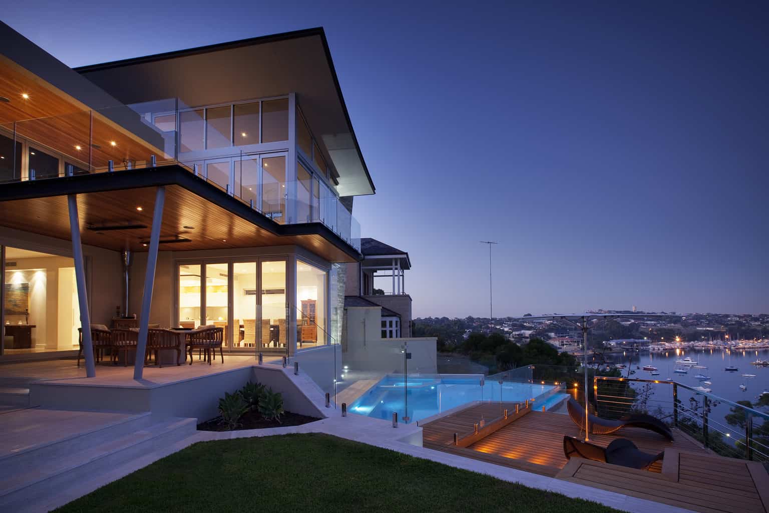 Spectacular riverside landscape design in Perth