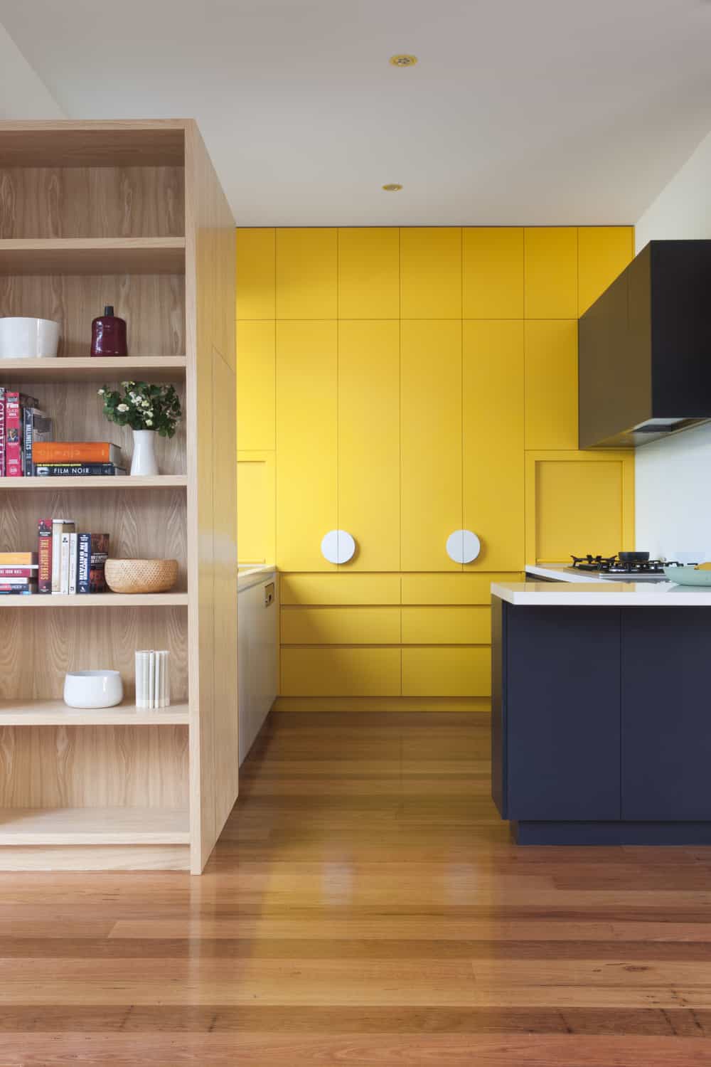 Kitchen design with a splash of yellow