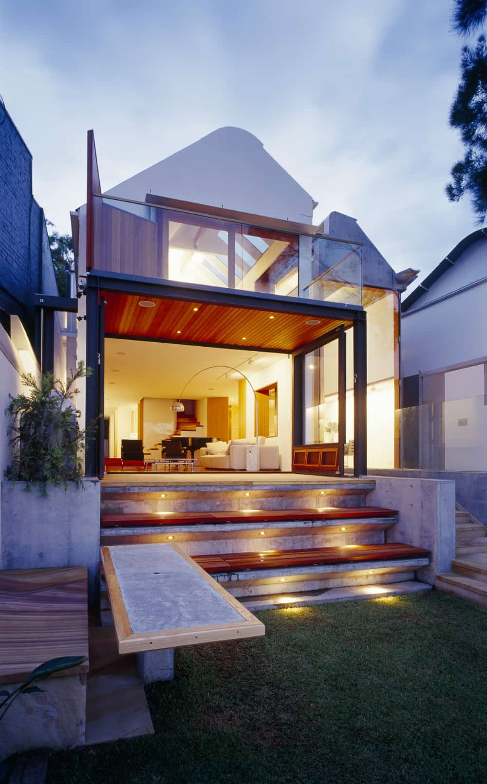 Architecture touching the earth lightly