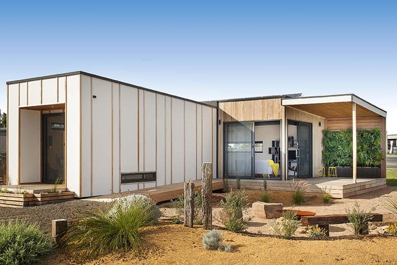 Sustainable prefab bushland retreat