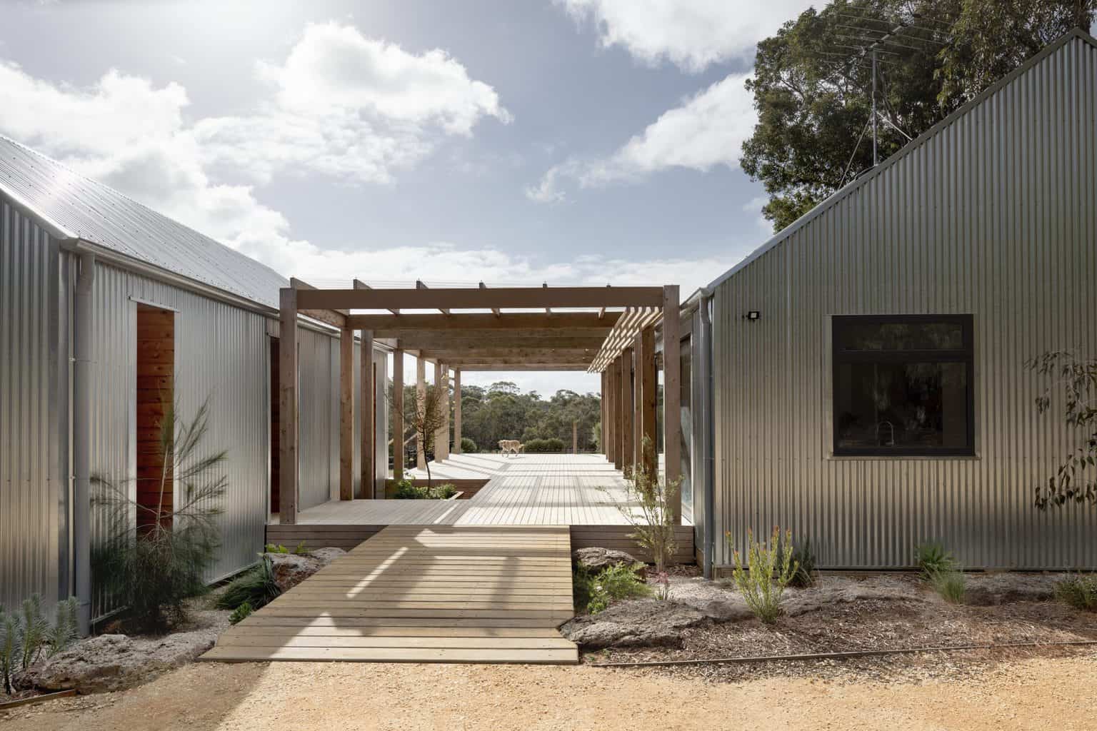 The owners of this shed home wanted sustainability 3 ways