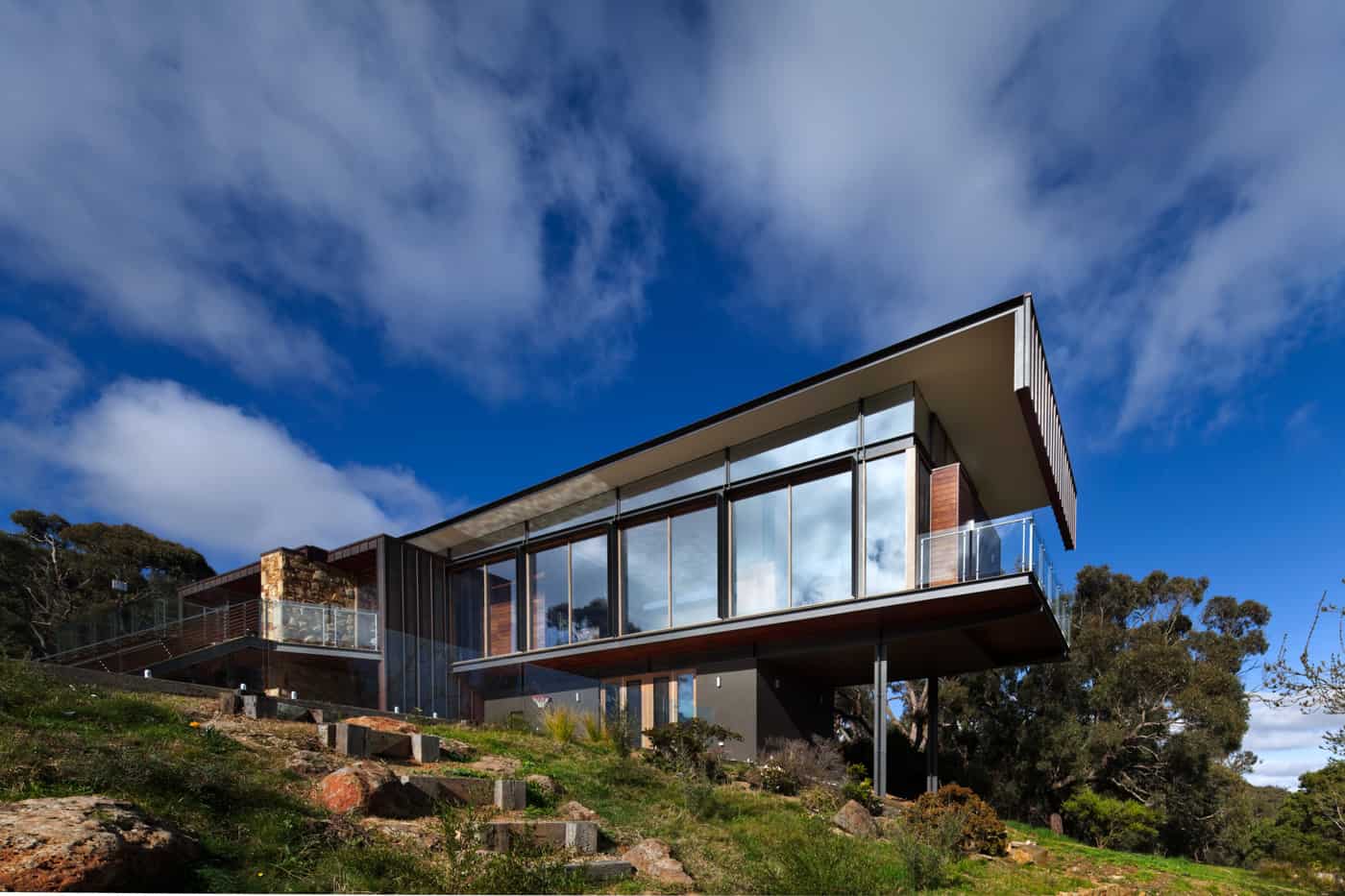 Cruciform architecture with magnificent mountain views