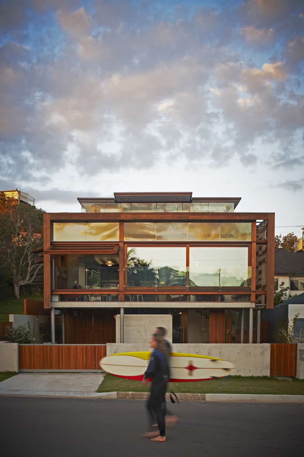 The Freshwater house: designed as a weathered timber crate