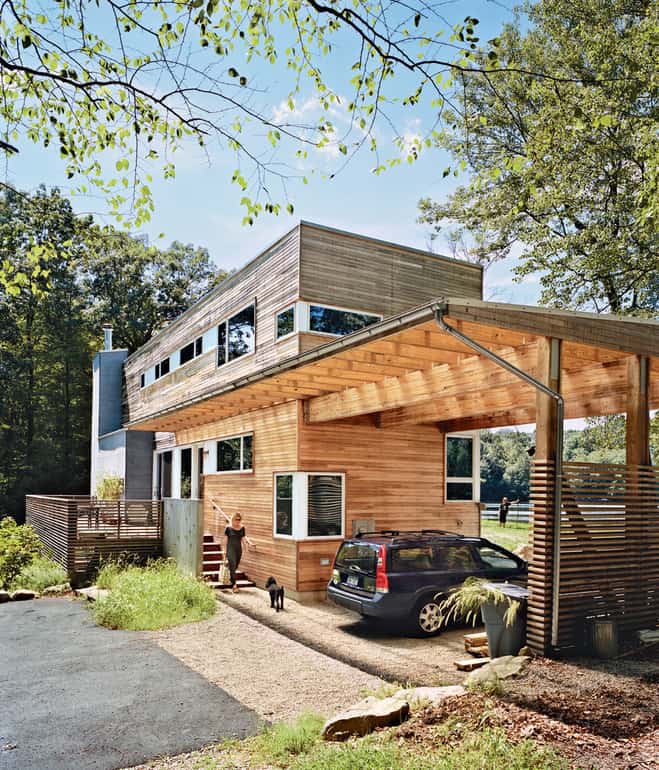 Lakeside prefab architecture in New Jersey