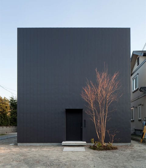Japanese architecture with warm minimalism