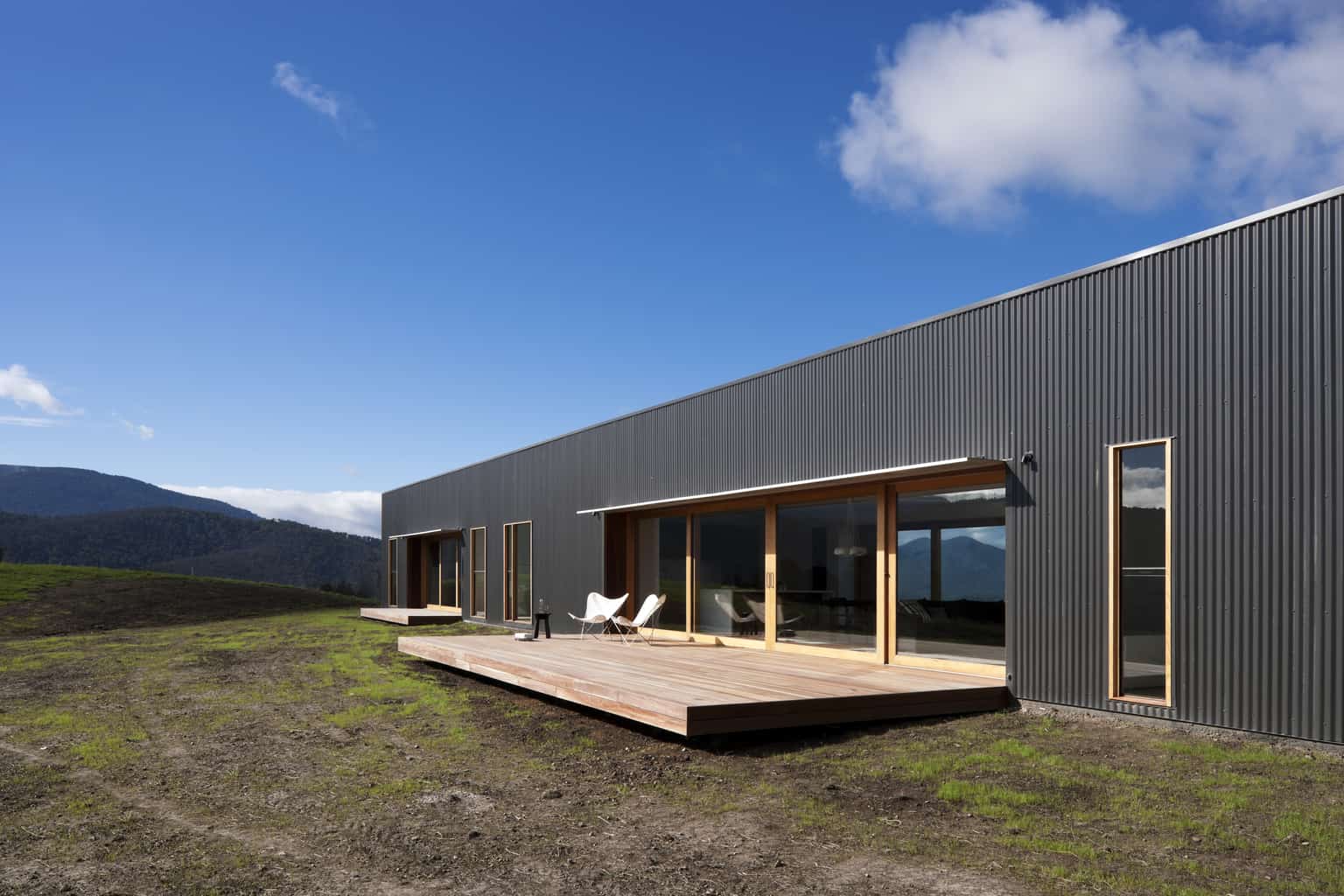 Contemporary farmhouse rises after the ashes