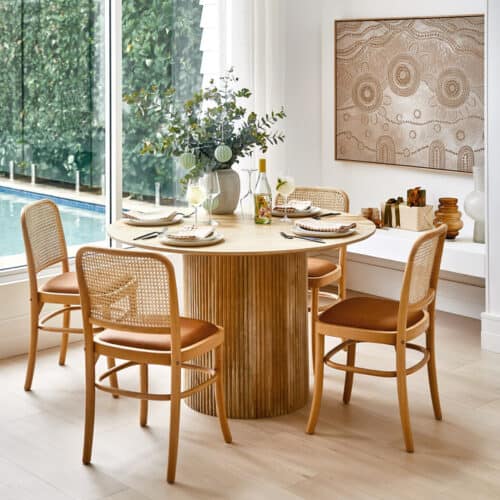 Anika round dining table